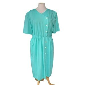 Sea foam green Henry Lee Petites vintage dress size 16